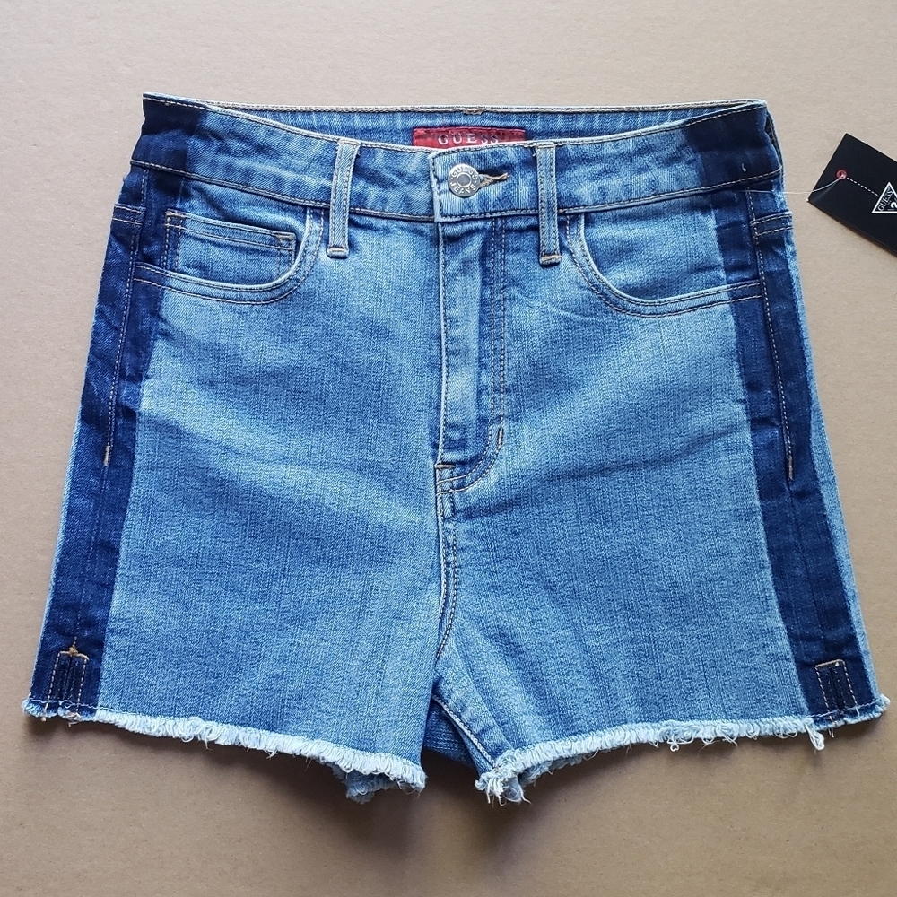 NEW GUESS Tuxedo Stripe Shorts SZ 25
